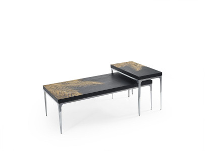 Mesas de centro Mesas Sala de estar Lujo Negro Mesas Muebles clásicos