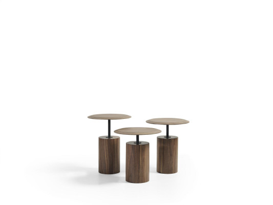 Mesas de café de diseño de lujo Mesas auxiliares de madera para sala de estar 3 piezas.