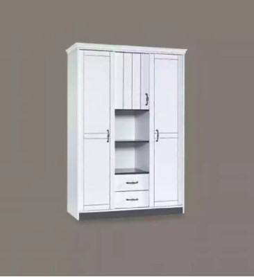 Armario de estilo rústico para ropa, muebles de dormitorio de madera blanca, armario, armarios elegantes.
