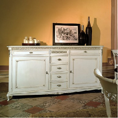Cómoda Aparador Credenza Marrón Aparadores Madera Maciza Armario Muebles Cómodas