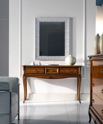 Mesa consola de madera Mesa de teléfono Mesas auxiliares Mesas Muebles Consola Italia Nuevo