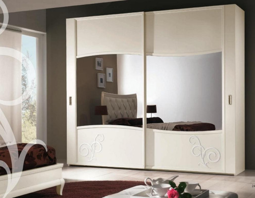 Armario de lujo con puertas correderas, armario de dormitorio, armarios de madera diseño.