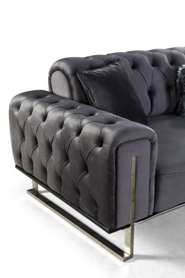 Conjunto de sala de estar de diseñador, conjunto de sofás 3+3+1 asientos, muebles de salón conjunto de sofás de 3 piezas.