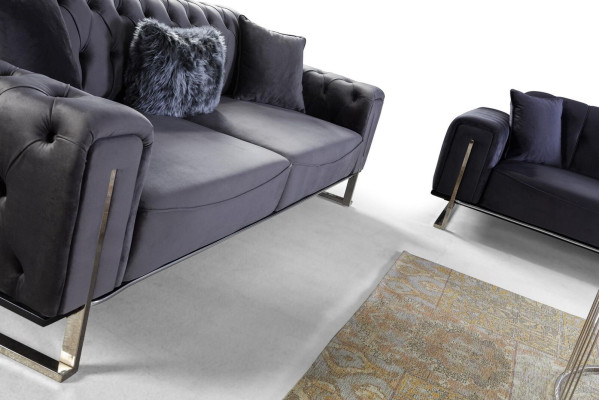 Conjunto de sala de estar de diseñador, conjunto de sofás 3+3+1 asientos, muebles de salón conjunto de sofás de 3 piezas.