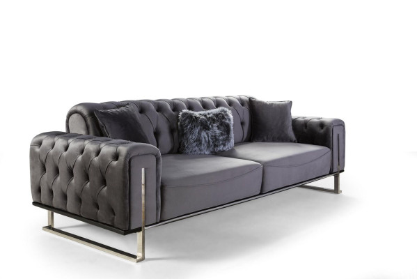 Conjunto de sala de estar de diseñador, conjunto de sofás 3+3+1 asientos, muebles de salón conjunto de sofás de 3 piezas.