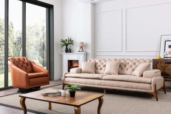 Juego de sala conjunto de sofá 3+1 sofá de esquina en forma de L conjunto de esquina sofá de esquina sofá de 3 piezas.