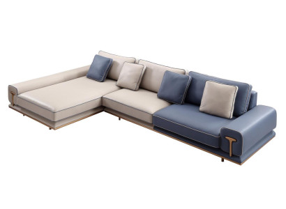 Sofá esquinero en forma de L, sofá modular grande, sofá tapizado de tela nuevo para sala de estar.