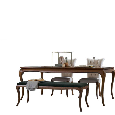 Grupo de comedor conjunto de muebles de comedor rincón de comer 8 piezas marrón de madera Mesa