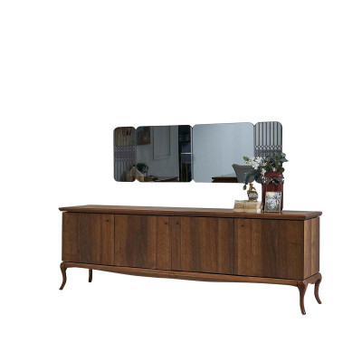 Grupo de comedor conjunto de muebles de comedor rincón de comer 8 piezas marrón de madera Mesa