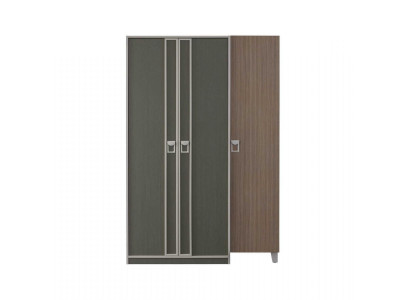 Armario de madera armario de ropa armario de niños armario madera gris diseño
