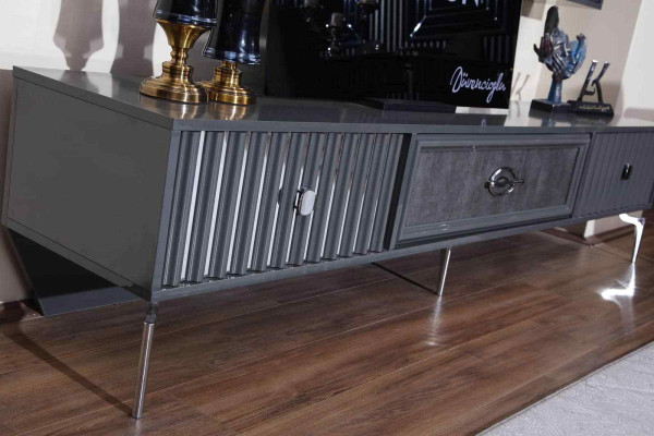 Mueble de salón de lujo, aparador de salón, estantería RTV, paredes de armario.