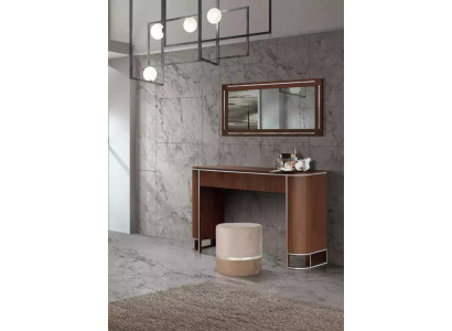 Diseñador de tocador completo con espejo, muebles modernos, conjunto nuevo de 2 piezas.