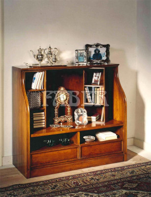 Muebles de salón Marrón armario de TV Lujosa cómoda marrón Armarios Estantes Madera