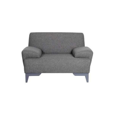 Sillón gris de diseñador moderno para la sala de estar, de un solo asiento, sillón de relax acolchado.