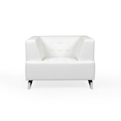 Sillón blanco Sillón de televisión Salón de un asiento Sala de estar Club Sillón reclinable