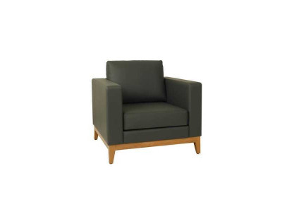 Sillón de diseñador de un solo asiento color verde oscuro Relax 1 plaza Sillón reclinable de oficina