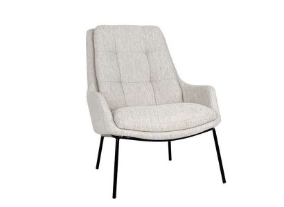 Diseñador Sillón tapizado gris Sillón de lujo de tela de una plaza