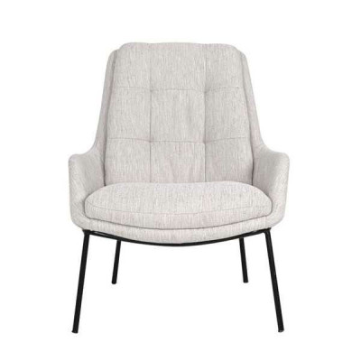 Diseñador Sillón tapizado gris Sillón de lujo de tela de una plaza