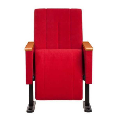 Diseñador Silla de lujo roja 1 plaza Sillón moderno Tela Muebles de madera