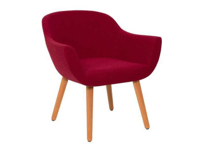 Estilo de silla de diseñador elegante y roja Silla de madera Silla de comedor Muebles de diseñador