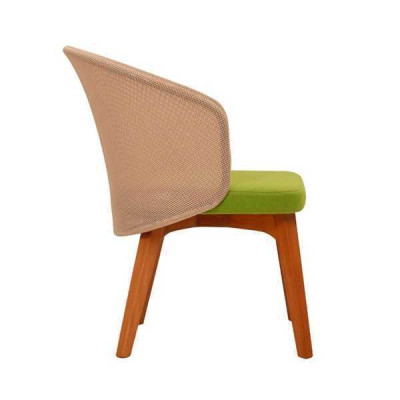 Silla de comedor bicolor de diseño moderno, silla de lujo de madera para una persona.