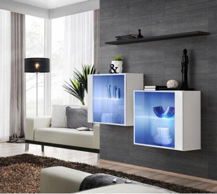 Conjunto de muebles de salón moderno, diseño de diseñador, muebles de madera, juego completo, nuevo.
