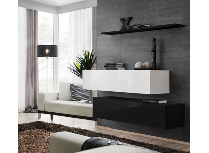 Sala de estar Negro Conjunto de muebles de gabinetes de diseñador Estante de pared Moderno Nuevo Muebles.