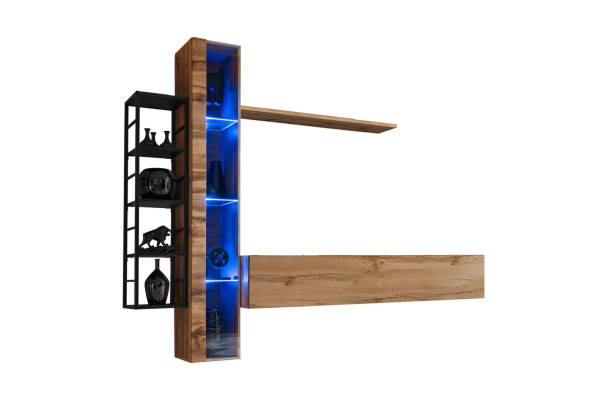Conjunto completo de muebles de lujo para salón de diseño de Braun, muebles de lujo para la sala de estar, armario para la sala.