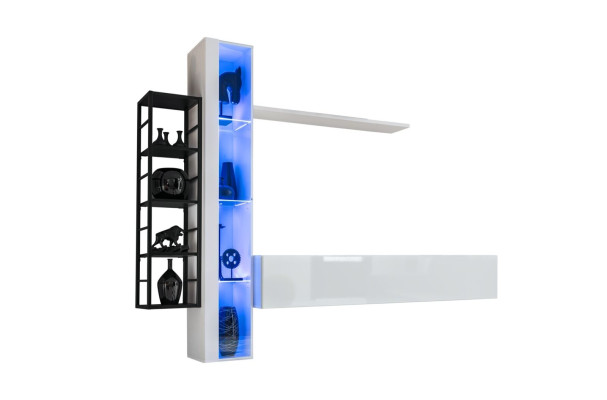 Mueble de salón de lujo estilo diseñador moderno juego de sala de estar conjunto de pared vitrina mueble bajo