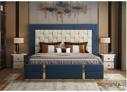 Diseño cama box spring moderna cama doble cama de hotel de lujo 180x200 nueva.