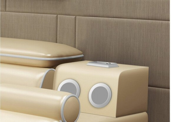 Cama multifunción, camas de hotel modernas, cama doble USB Sound 180x200.