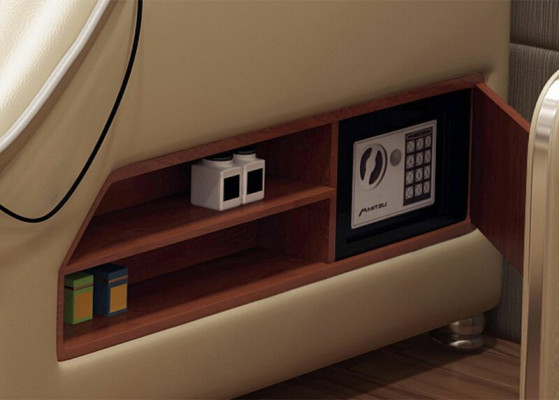Cama multifunción, camas de hotel modernas, cama doble USB Sound 180x200.