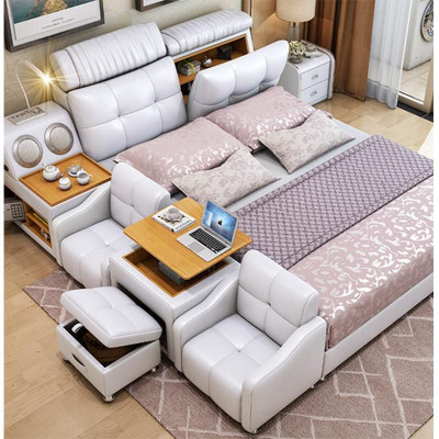 Cama multifuncional Cama de hotel moderna Multifunción Sound 180x200 Bluetooth