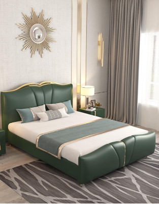 Bett Polster Design Luxus Doppel Hotel Betten grün Luxus Hotel Chesterfield  Cama Acolchada Diseño Lujo Doble Camas de Hotel Verde Lujo Hotel Chesterfield