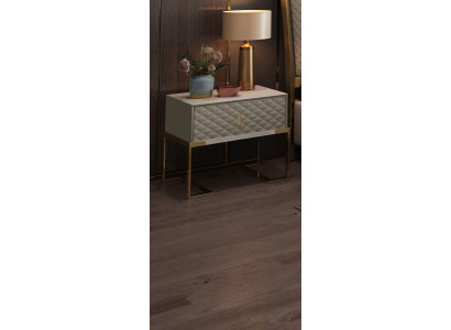 Mesa de noche de diseño blanco