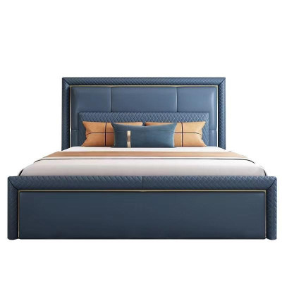 Cama moderna diseño de camas tapizadas para dormitorio estructura de cama 180x200 cm.