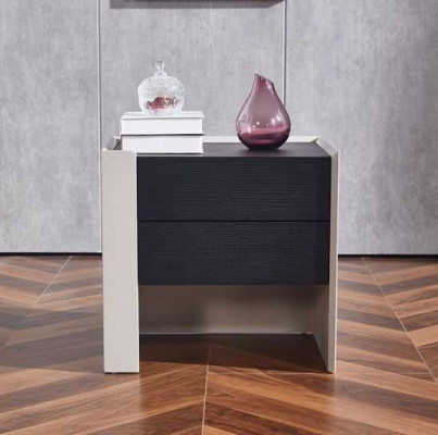 Mesita de noche de lujo, cómoda, consola auxiliar, cajón, diseño