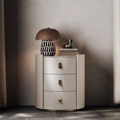 Mesita de noche cómoda mesa auxiliar armario de noche 3 cajones dormitorio.