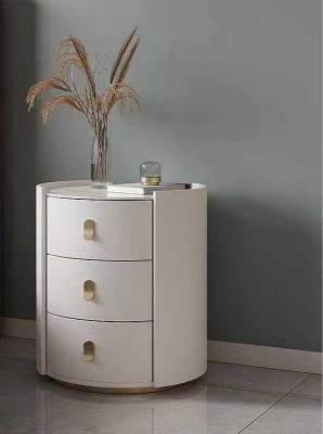 Mesita de noche cómoda mesa auxiliar armario de noche 3 cajones dormitorio.