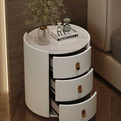 Mesita de noche cómoda mesa auxiliar armario de noche 3 cajones dormitorio.