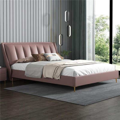 Lujo Dormitorio Cama Muebles de diseñador Cama doble Camas Madera Nuevo