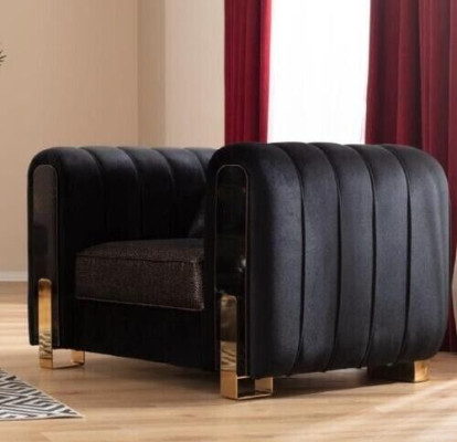 Sofá moderno de tres plazas, sillón de lujo, juego de sofás de tela, muebles de lujo.