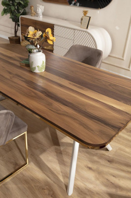 Comedor de lujo, conjunto de comedor, mesa, sillas, juego, blanco, set de 6 piezas.