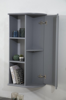 Soporte de TV RTV, estante bajo, estantes, cómoda, mesa moderna gris de lujo nueva.