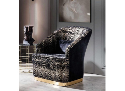 Moderno sillón de lujo con orejas, sillón individual para sala de estar, acero inoxidable.