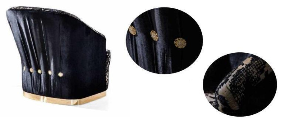 Moderno sillón de lujo con orejas, sillón individual para sala de estar, acero inoxidable.