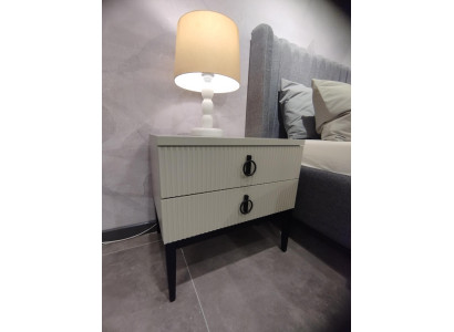 Mesa auxiliar de lujo para el dormitorio 2x Mesitas de noche elegantes 2x
