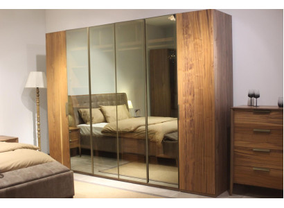 Diseño de dormitorio Muebles Armario de lujo de madera marrón Armarios Nuevo