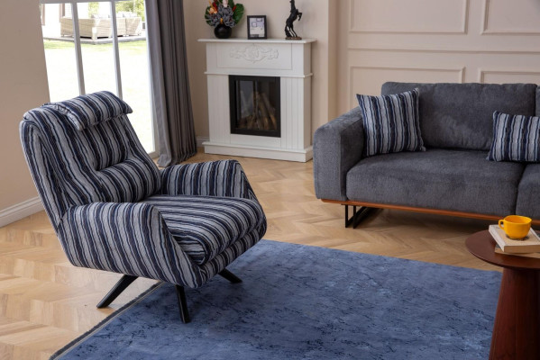 Conjunto de sala de estar moderno de 2 piezas. Juego de sofá de lujo 3+1 plazas Muebles de sofá.