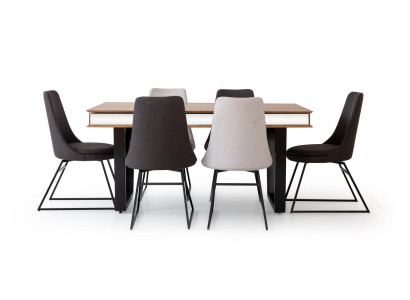 Grupo de comedor, conjunto de comedor, mesa de comedor, mesa, 6 sillas con respaldo, silla, sillas, set de 7 piezas